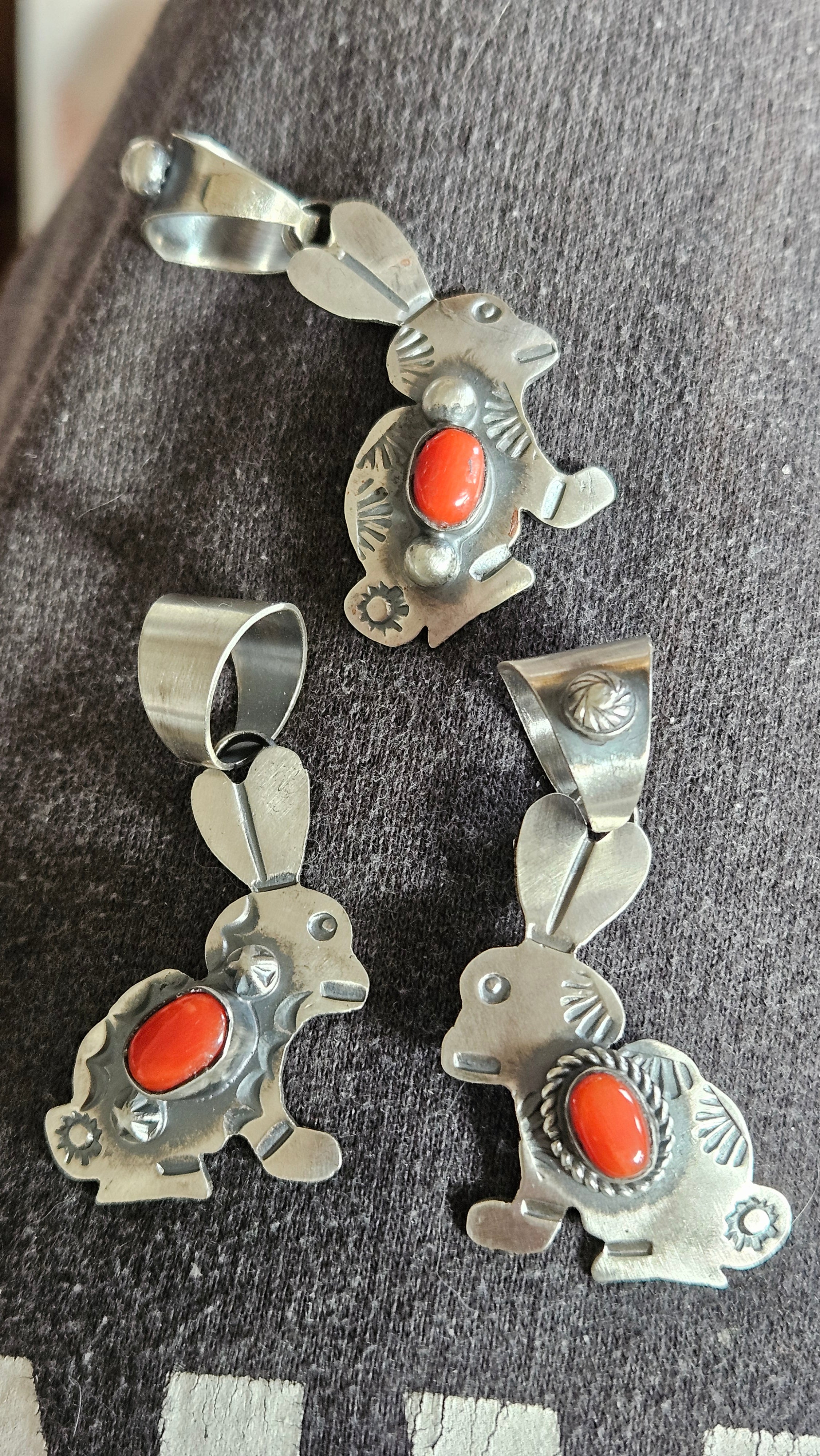 Coral Rabbit Chimney Butte Pendant SALE