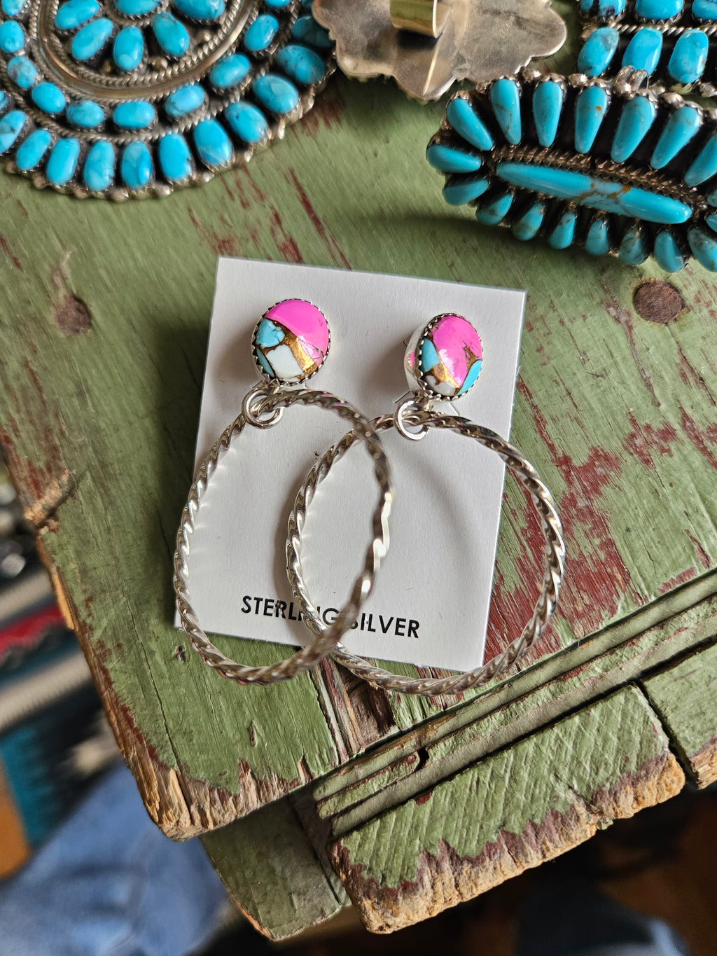Cotton Candy Hoops SALE