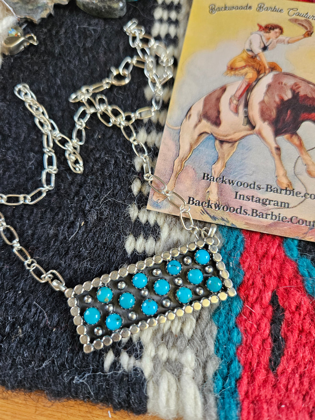 Snakeeye Turquoise Bar Necklace SALE