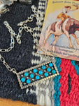 Snakeeye Turquoise Bar Necklace SALE