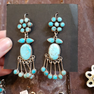 Federico Turquoise Flower Earrings SALE