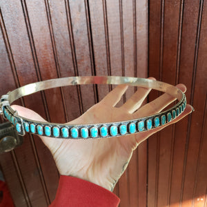 Sterling Turquoise Hat Band