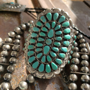 Turquoise Cluster Cuff