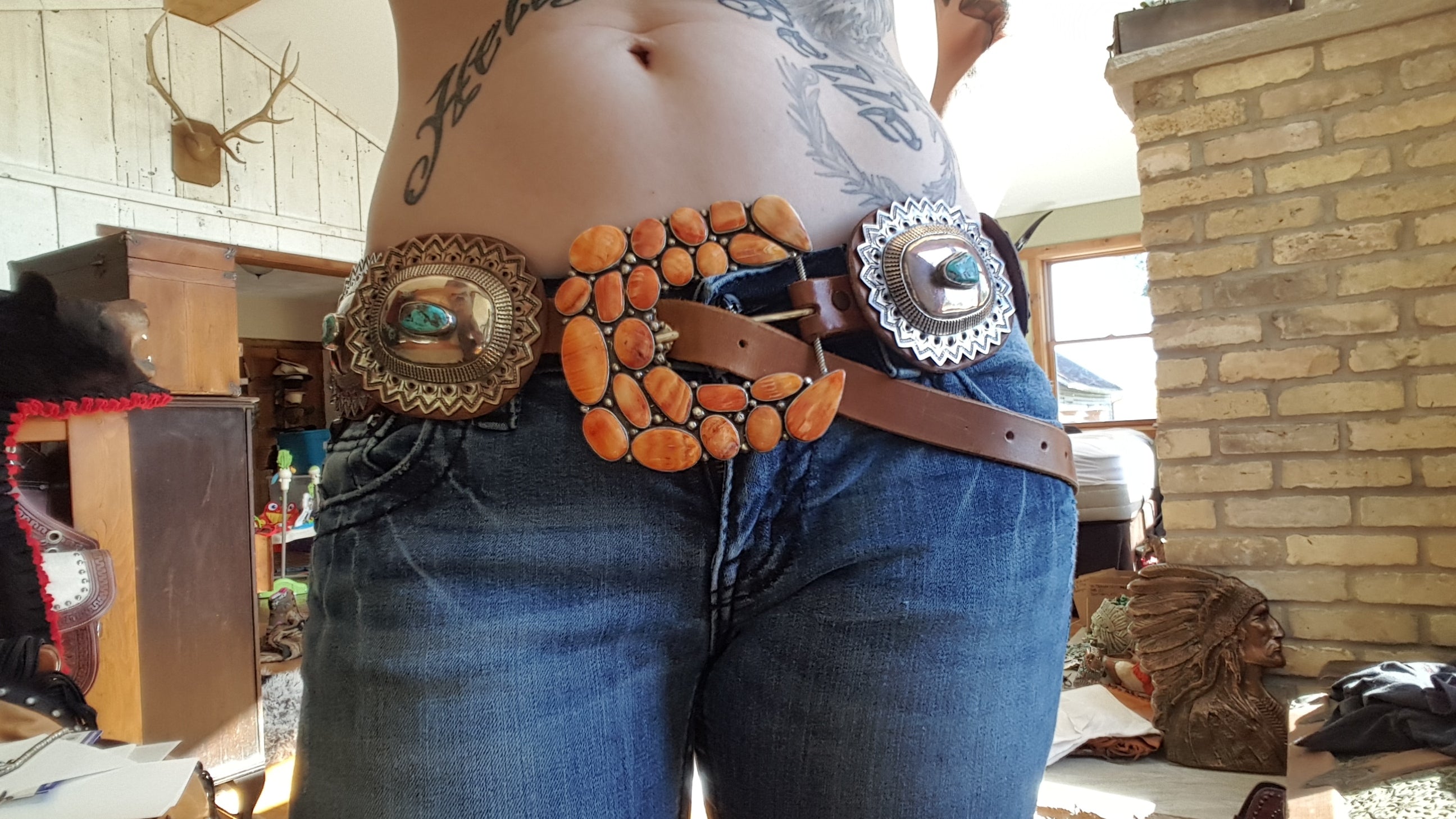 Spiny Oyster Statement Belt Buckle