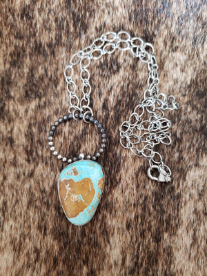 Turquoise Infinity Necklace SALE