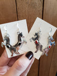 Onyx Horse Earrings