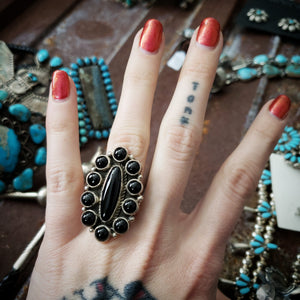 Onyx Cluster Ring