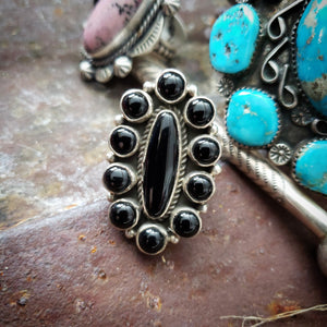 Onyx Cluster Ring