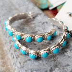 Turquoise Hoop Earrings