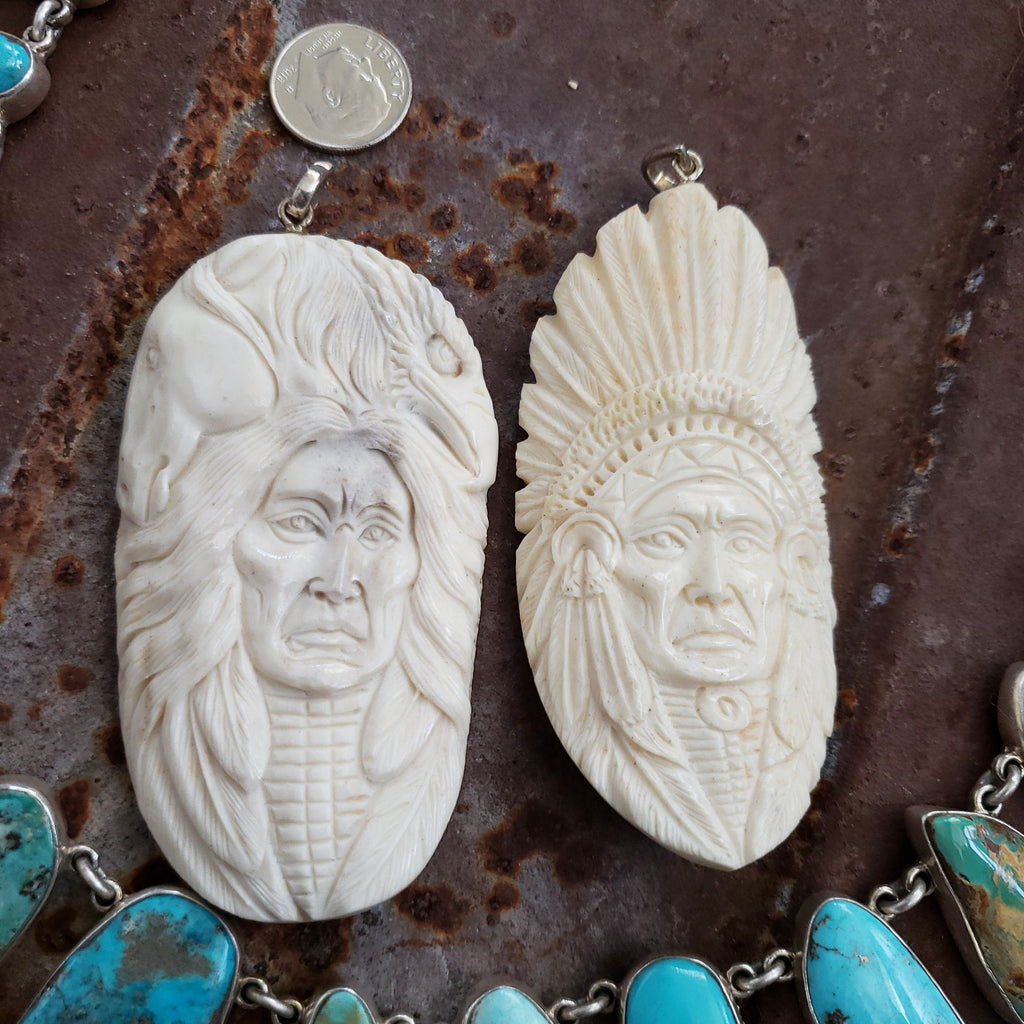 Carved Chief Pendants SALE