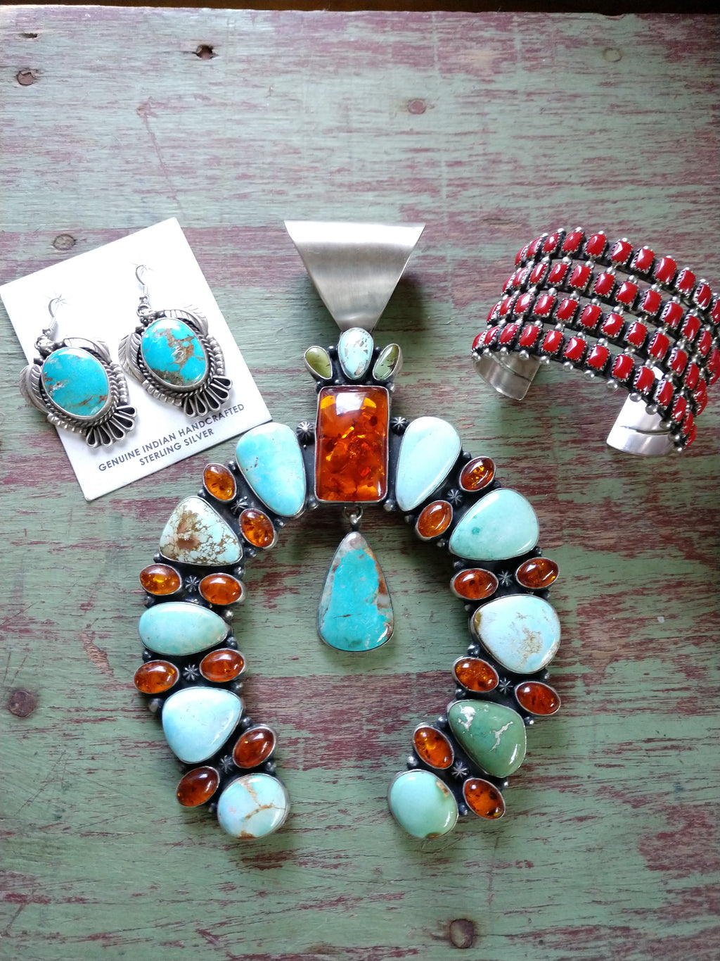 Turquoise and Amber Naja