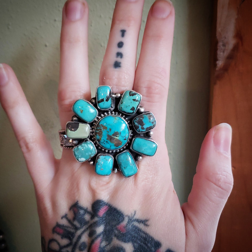 Camilla Turquoise Cluster Ring SALE