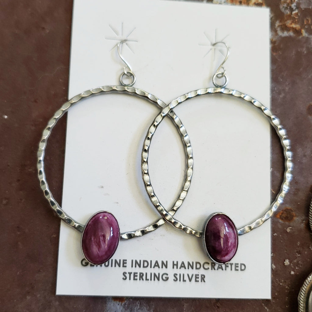 Purple Spiny Hoops SALE