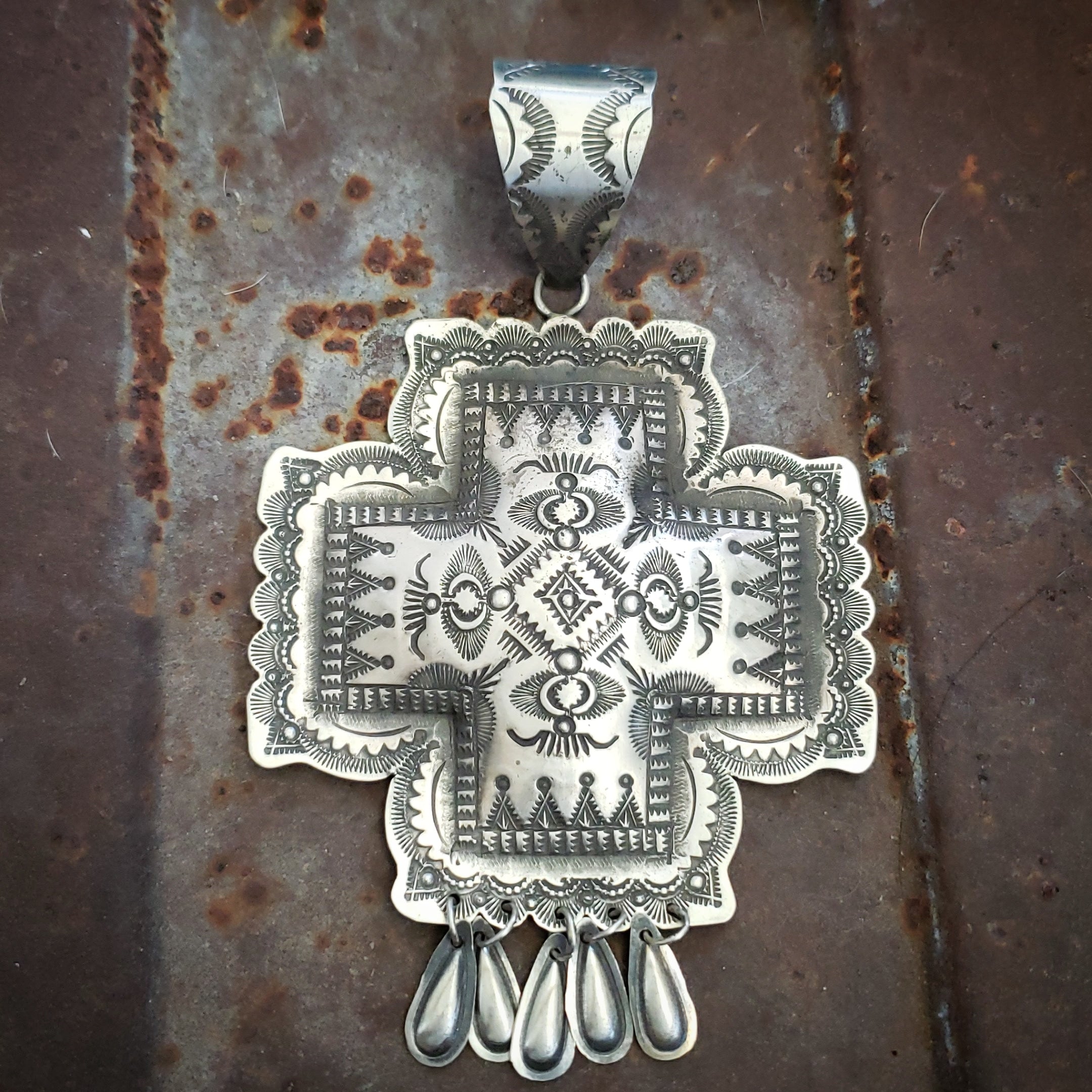 Big Vincent Platero Cross Pendant SALE