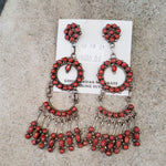 Coral Chandelier Earrings