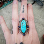 Turquoise and Lapis Antique Ring SALE