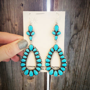 Pearlene Spencer Turquoise Chandelier Earrings SALE