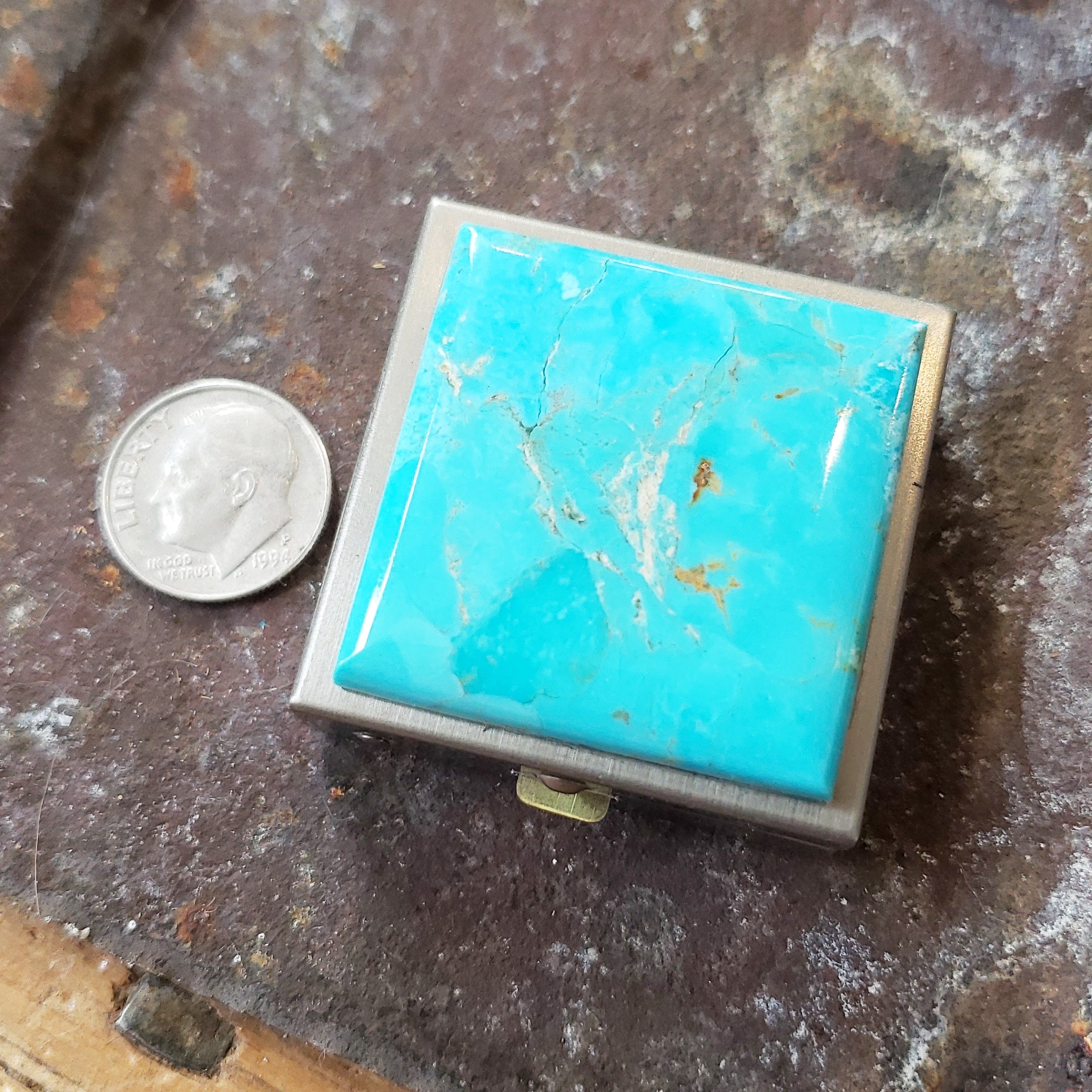 Turquoise Pill Box