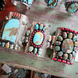 Turquoise Statement Cuff (middle)