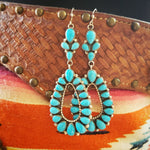 Pearlene Spencer Turquoise Chandelier Earrings SALE