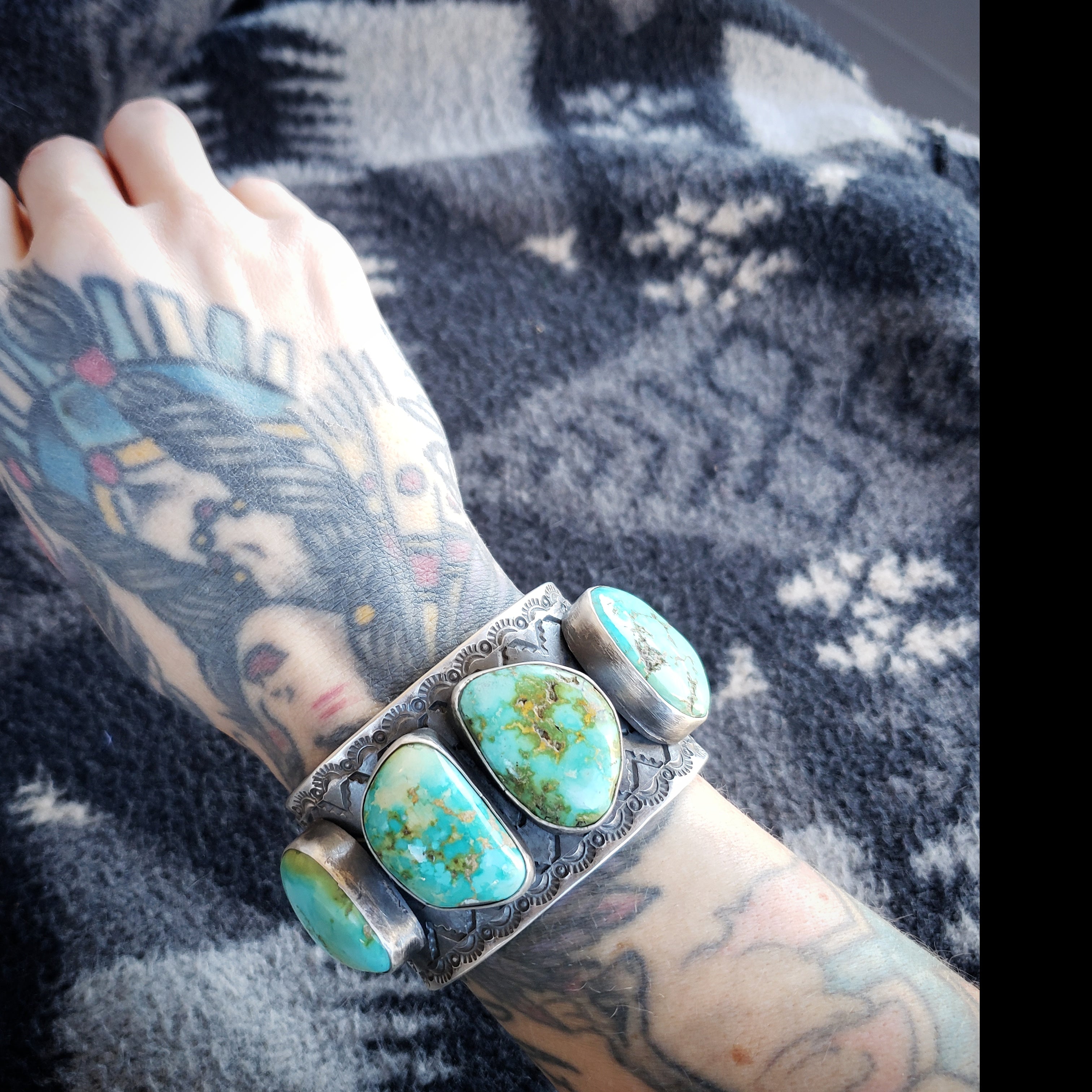 Verde Valley Huge Turquoise Statement Cuff SALE