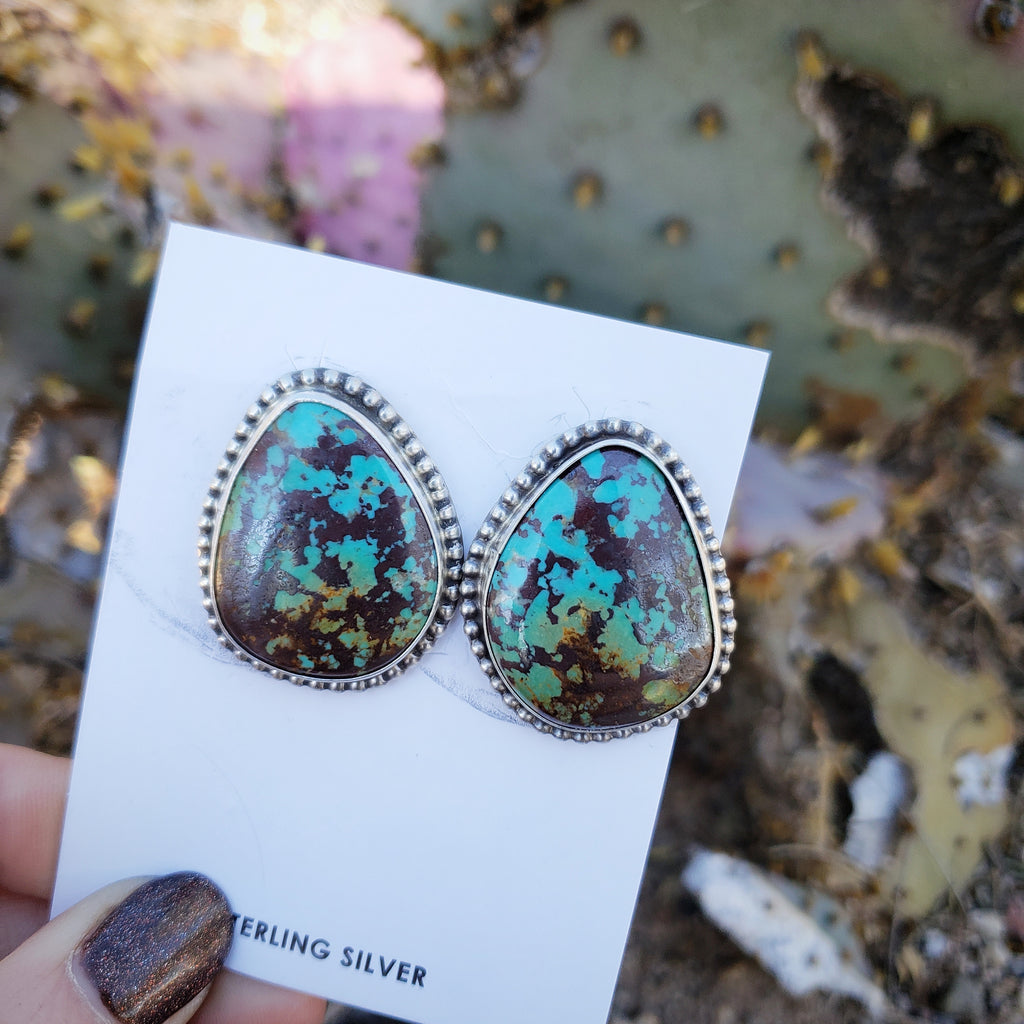 Turquoise Post Earrings