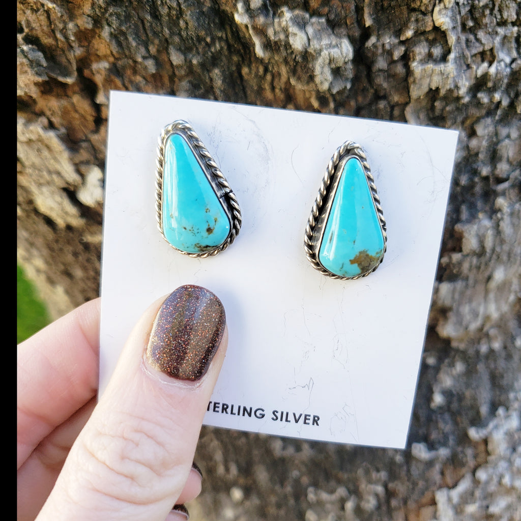 Turquoise Post Earrings