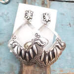 Sterling Concho Earrings