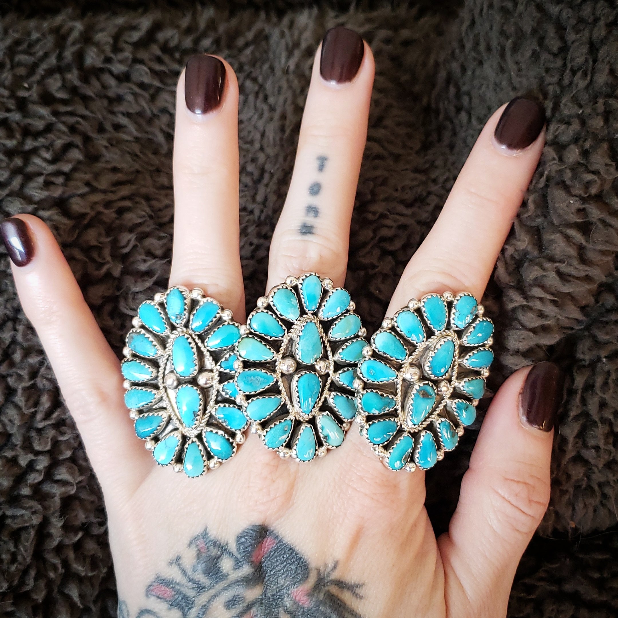 Turquoise Cluster Ring SALE