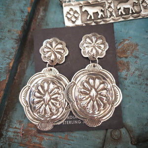 Sterling Concho Earrings SALE