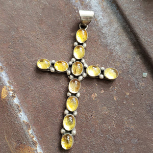 Amber Cross Pendant SALE