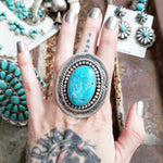 Turquoise Concho Ring