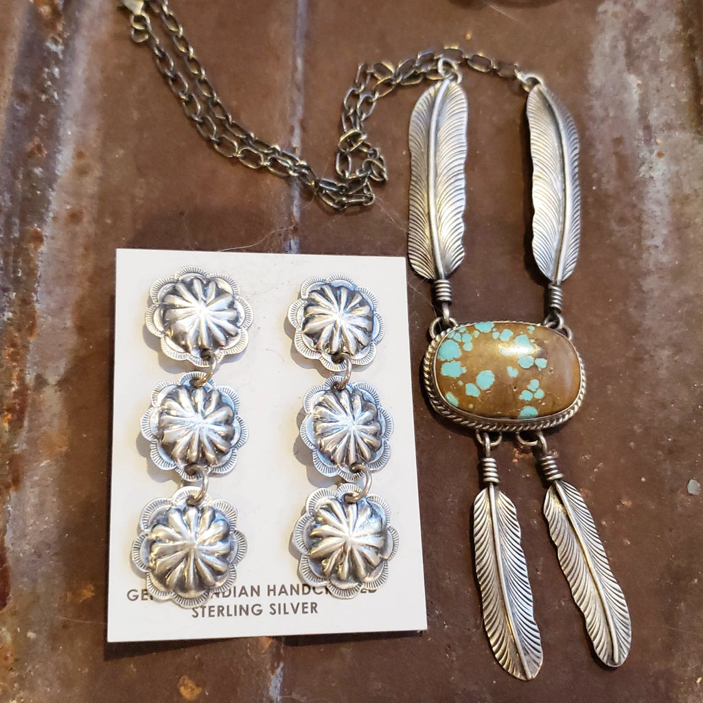 Turquoise Feather Necklace SALE