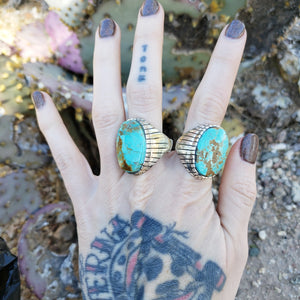 Turquoise Mens Ring at Left