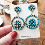 Turquoise Cluster Earrings SALE