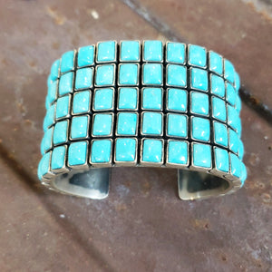 Federico Turquoise 5 Row Cuff