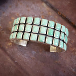 Federico 3 Row Turquoise Cuff