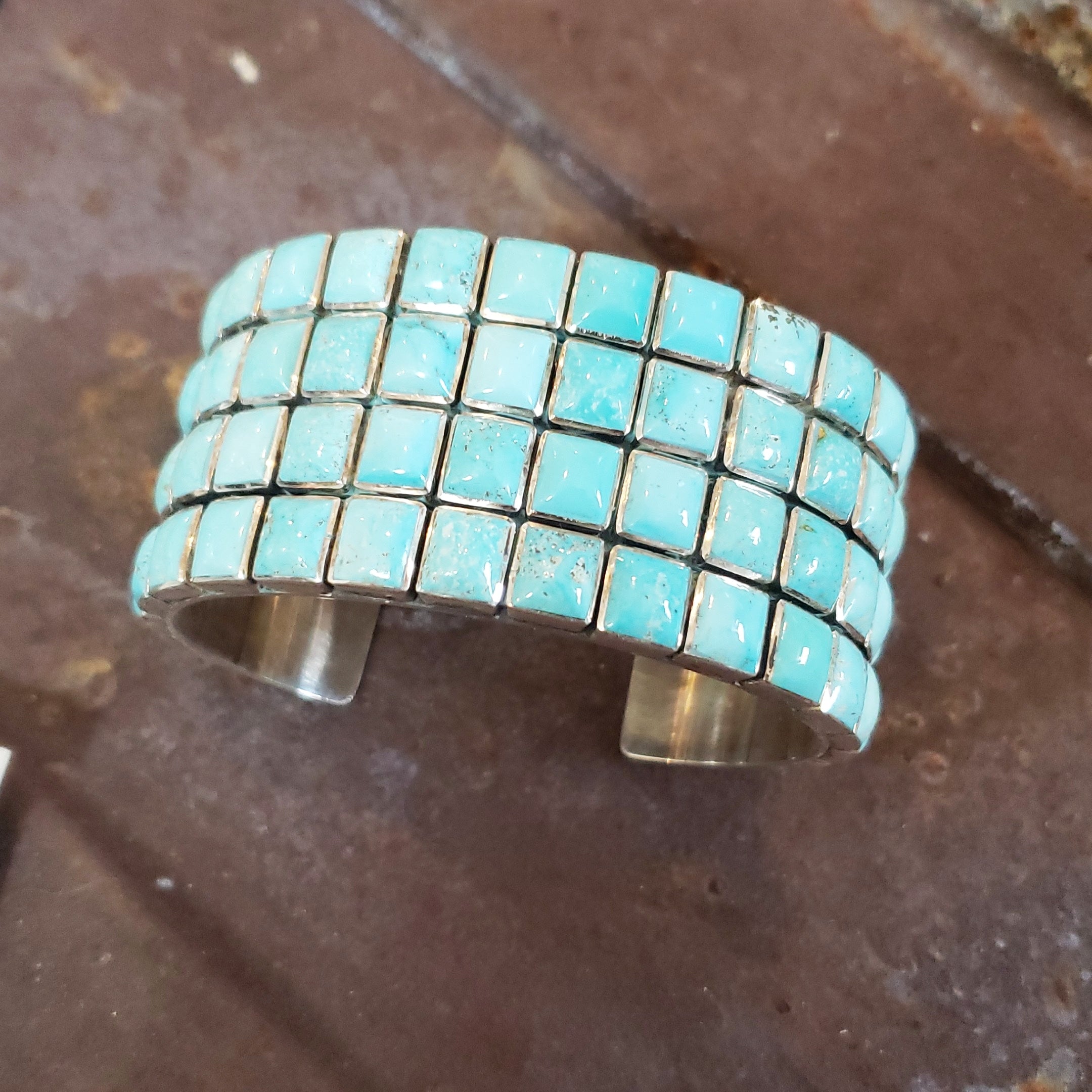 Federico Turquoise 4 Row Cuff