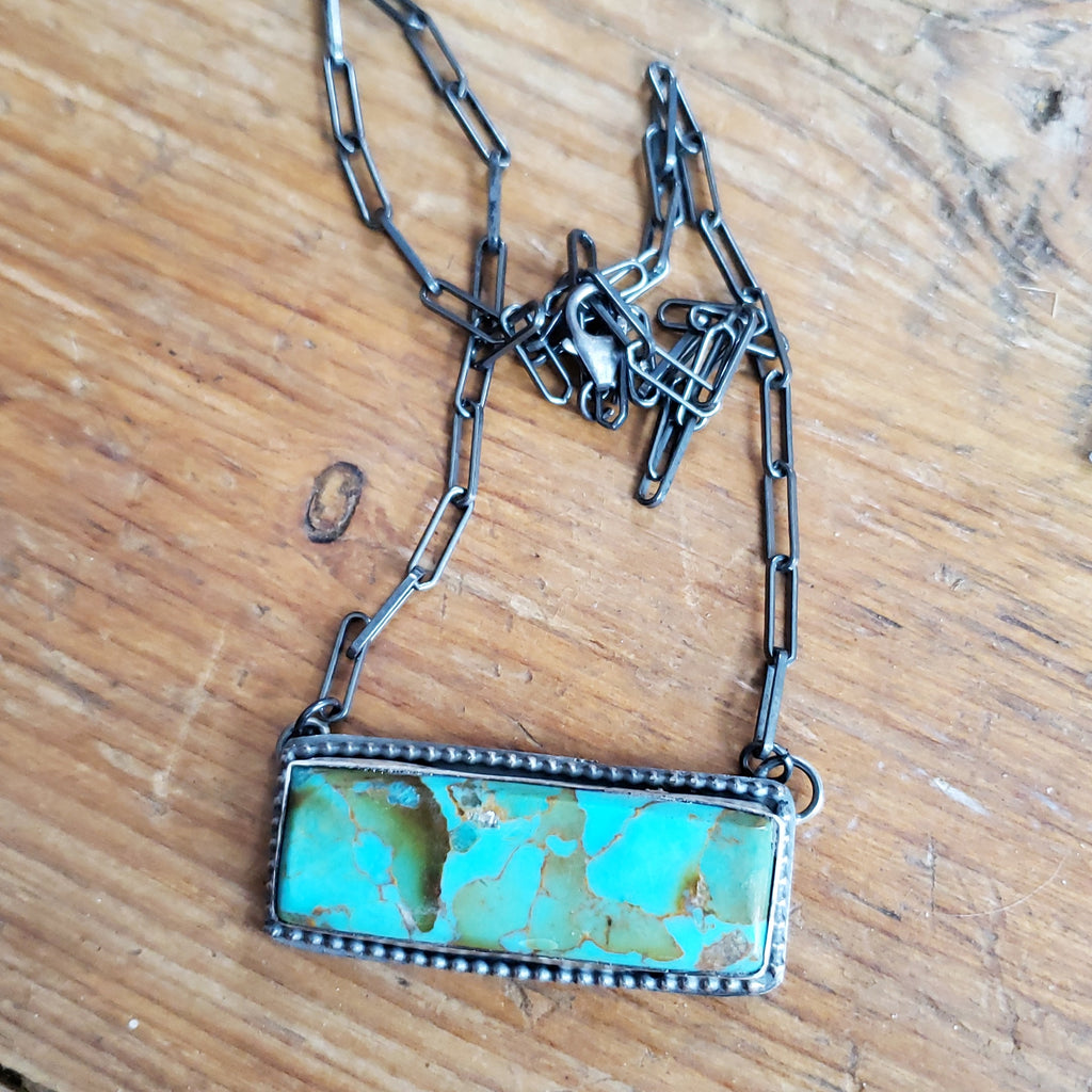 Turquoise Bar Necklace