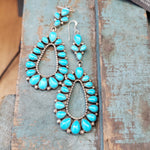 Turquoise Hoop Earrings